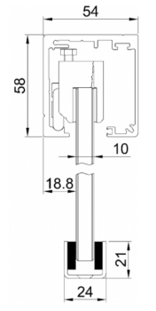 Schiebetürbeschlag SB 30